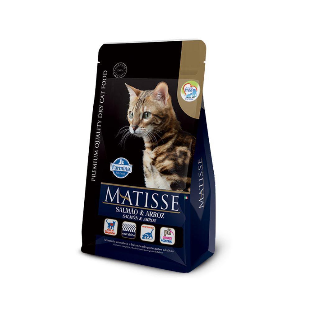 Matisse para Gatos Adultos de Todas as Raças Sabor Salmão e Arroz 7,5Kg