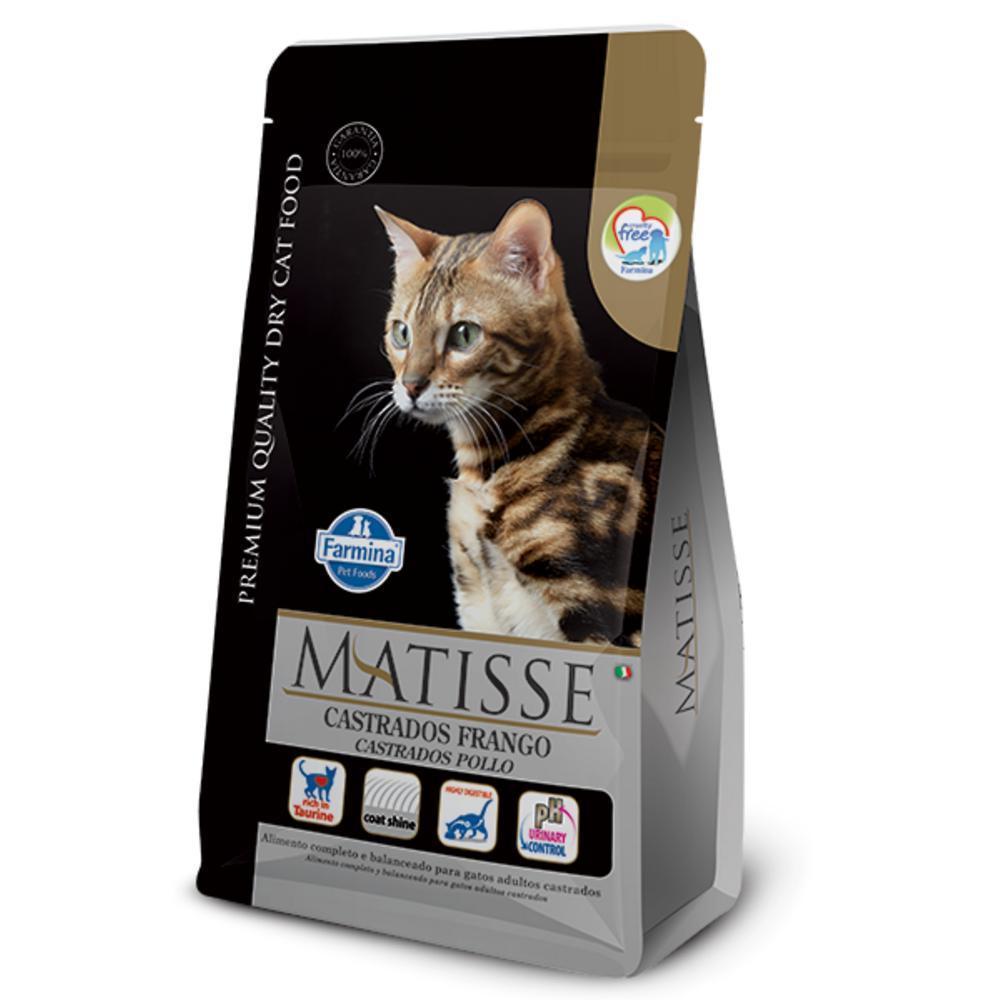 Matisse para Gatos Adultos Castrados de Todas as Raças Sabor Frango e Arroz 800g
