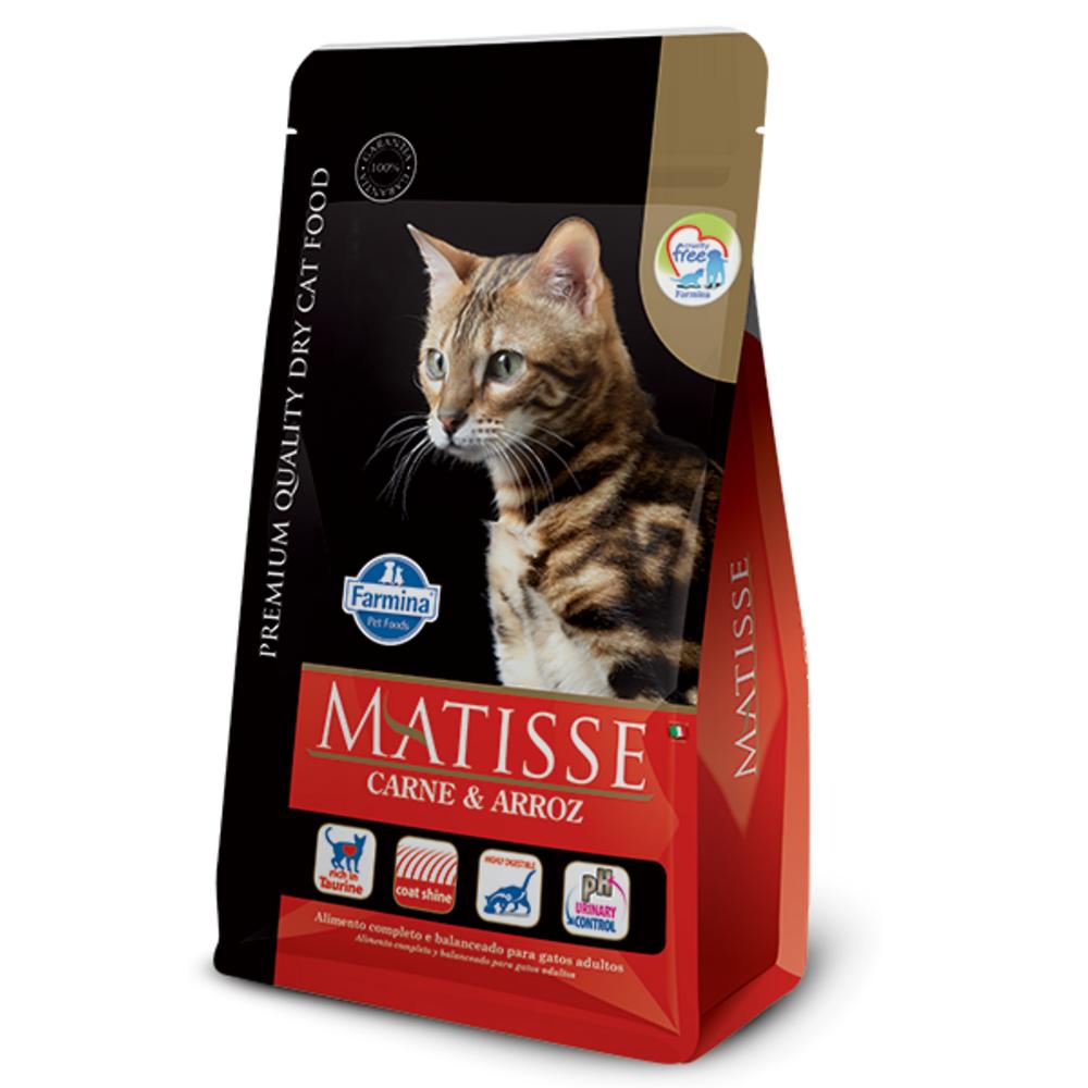 Matisse para Gatos Adultos de Todas as Raças Sabor Carne e Arroz 7,5Kg