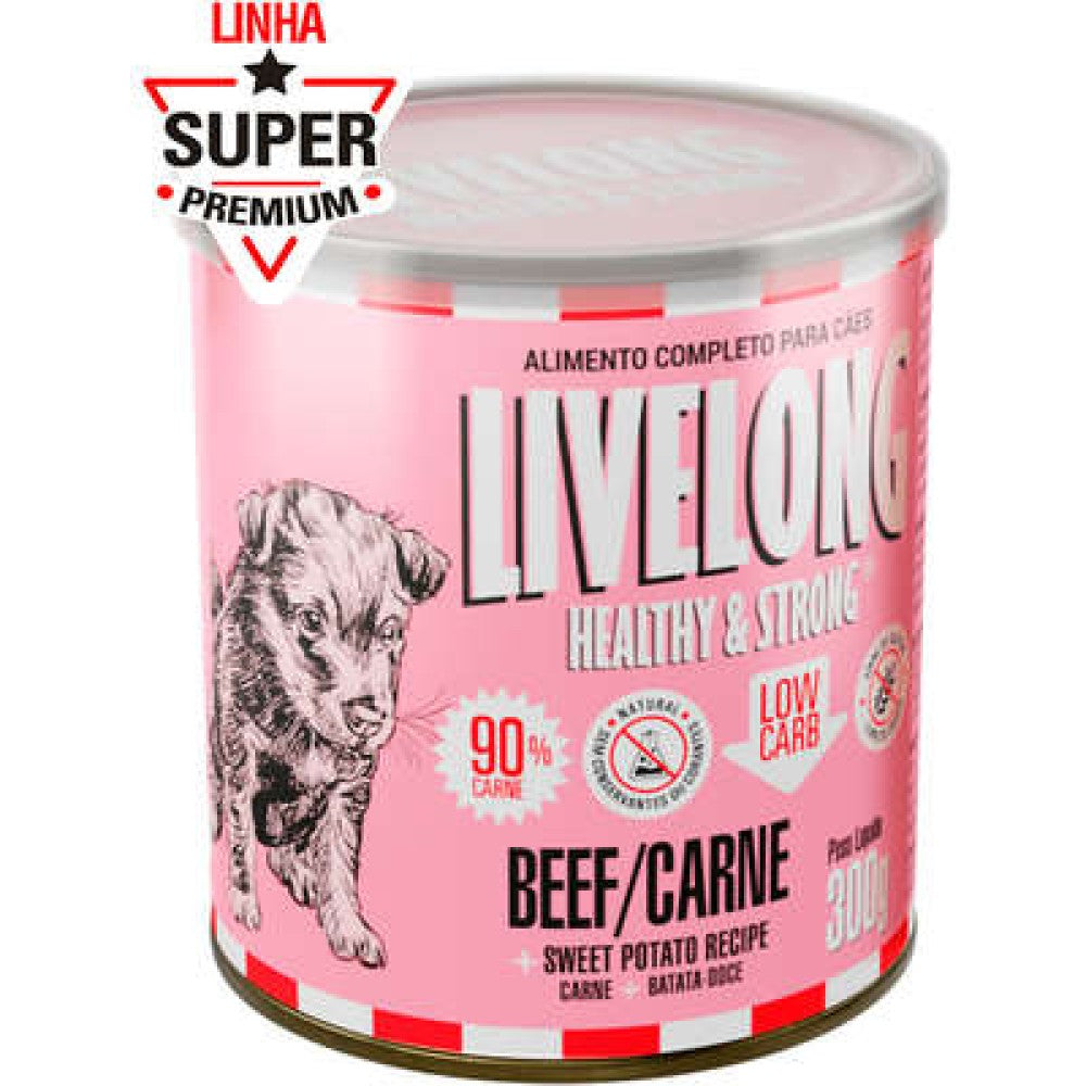 Alimento Natural Livelong Carne para Cães - 300 g