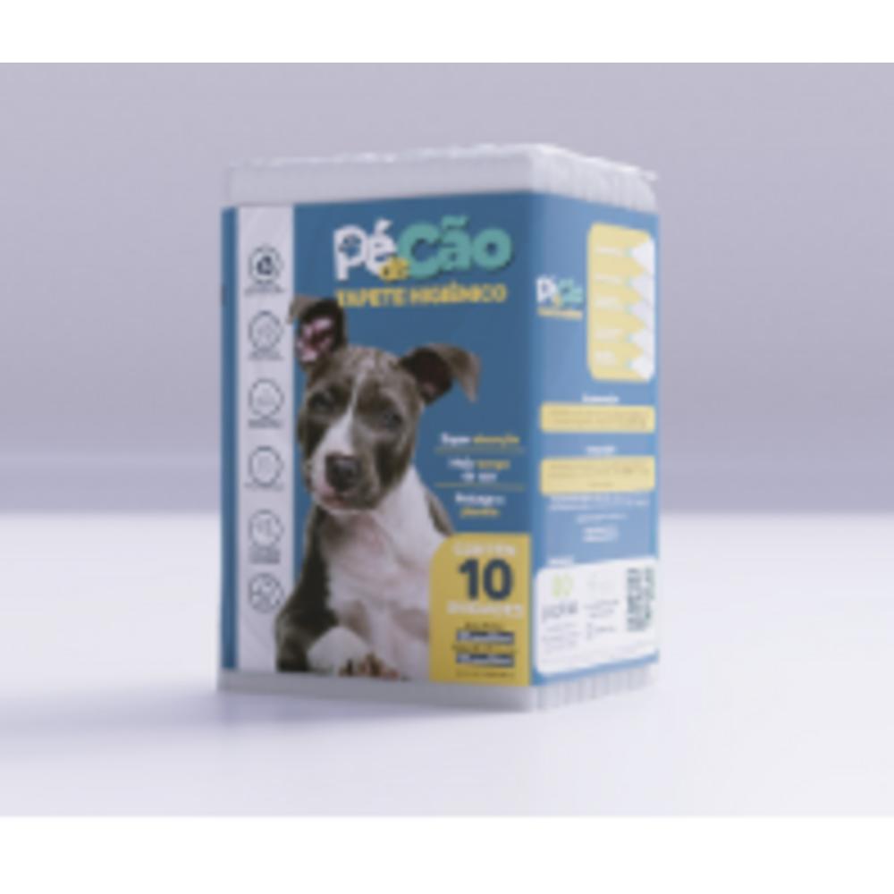 Tapete Higiênico Pé de Cão 60x60 com 10 unidades
