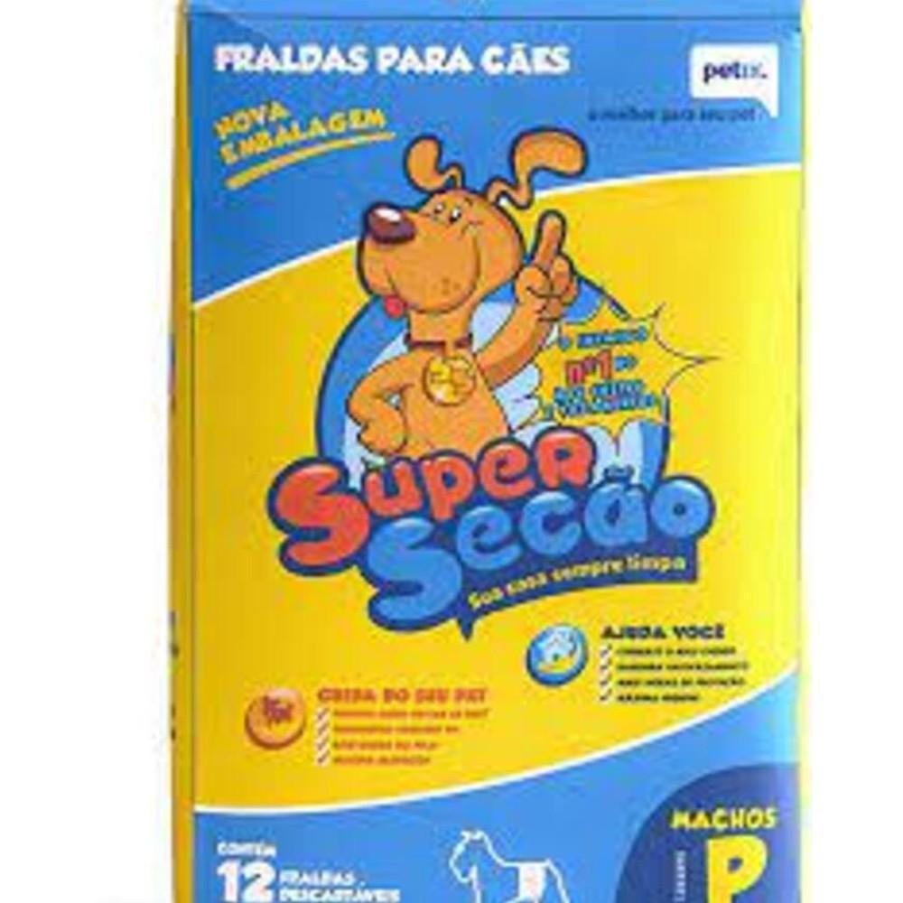 Fralda Descartável Super Secão para Cães Machos P