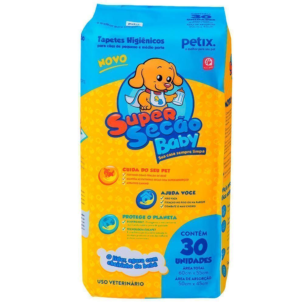 Tapetes Higiênicos Petix Super Secão Baby 30 un