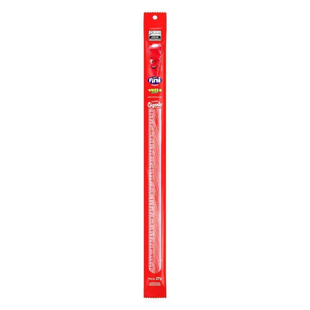 Bala Fini Tubes Gigante Morango Citrico 27G