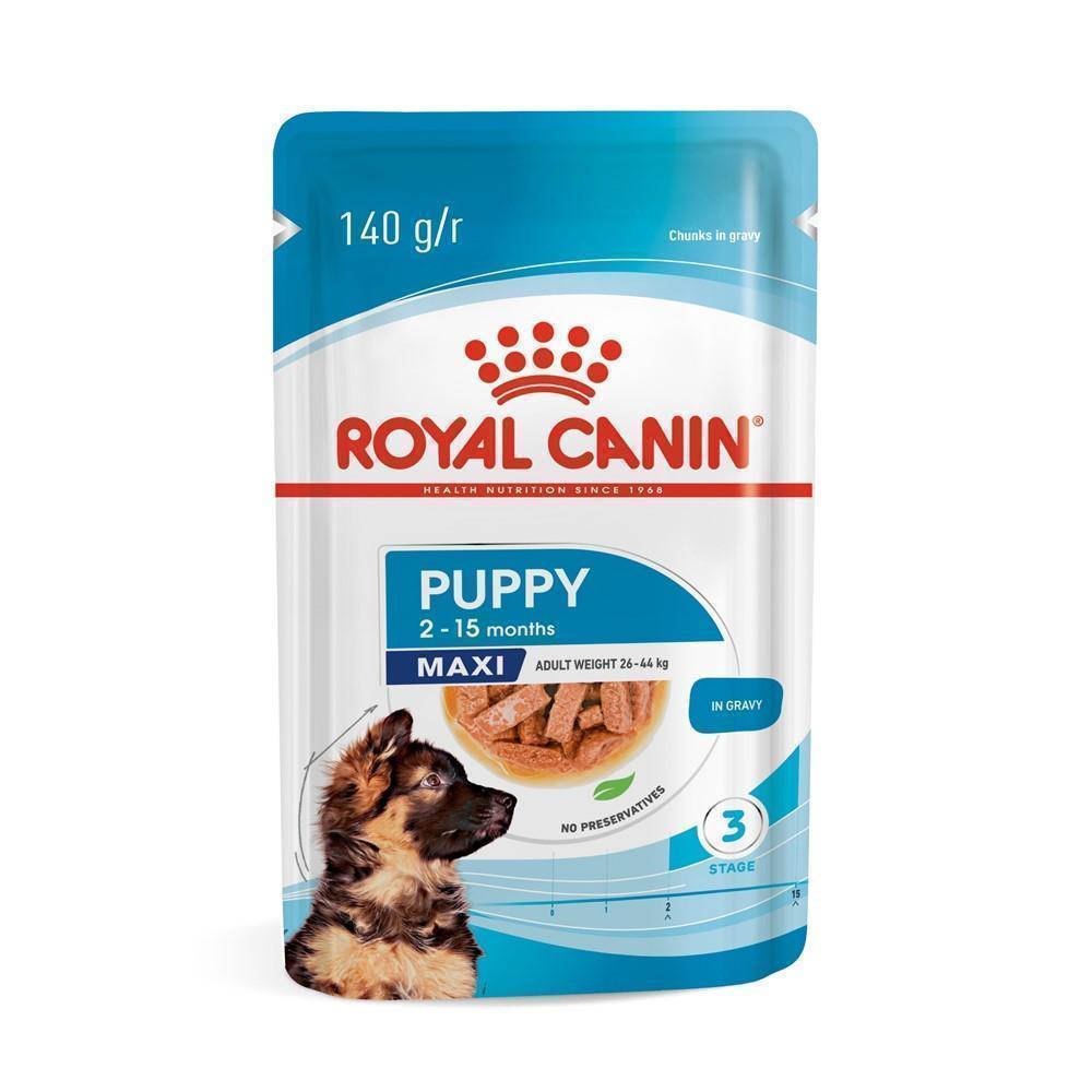 Ração Úmida Royal Canin Sachê Maxi Puppy para Cães Filhotes de Porte Grande - 140 g