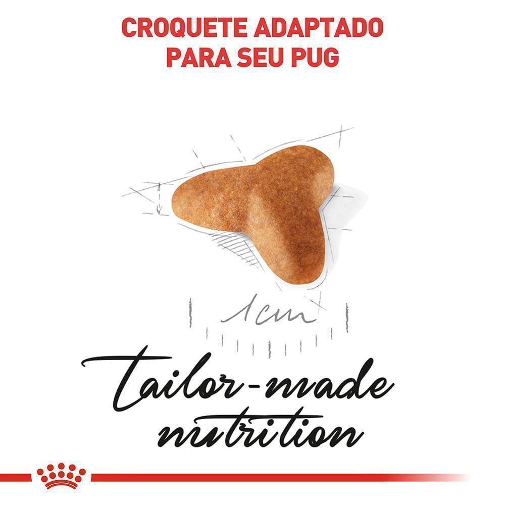 Ração Seca Royal Canin Puppy para Cães Filhotes da Raça Pug - 1 Kg