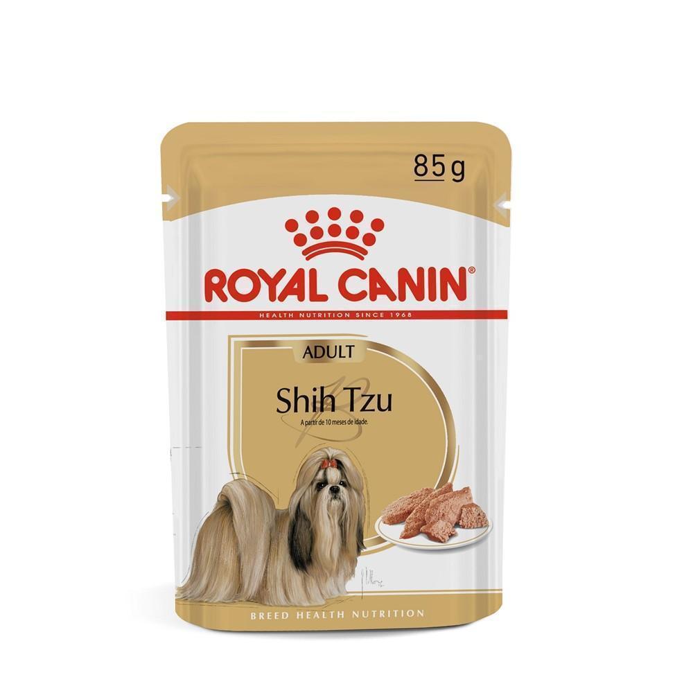 Ração Úmida Royal Canin Sachê para Cães Adultos da Raça Shih Tzu - 85 g
