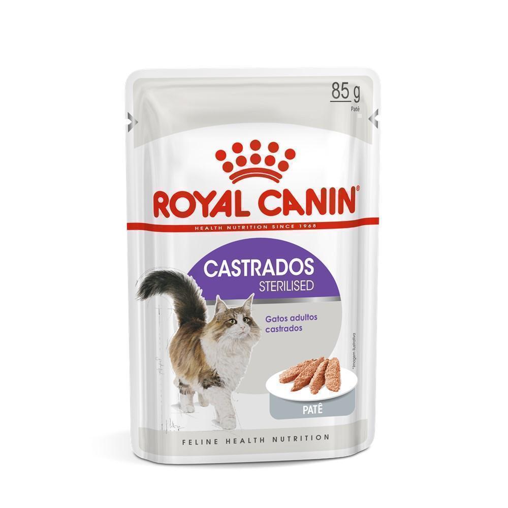 Ração Úmida Royal Canin Sachê Patê para Gatos Adultos Castrados - 85 g