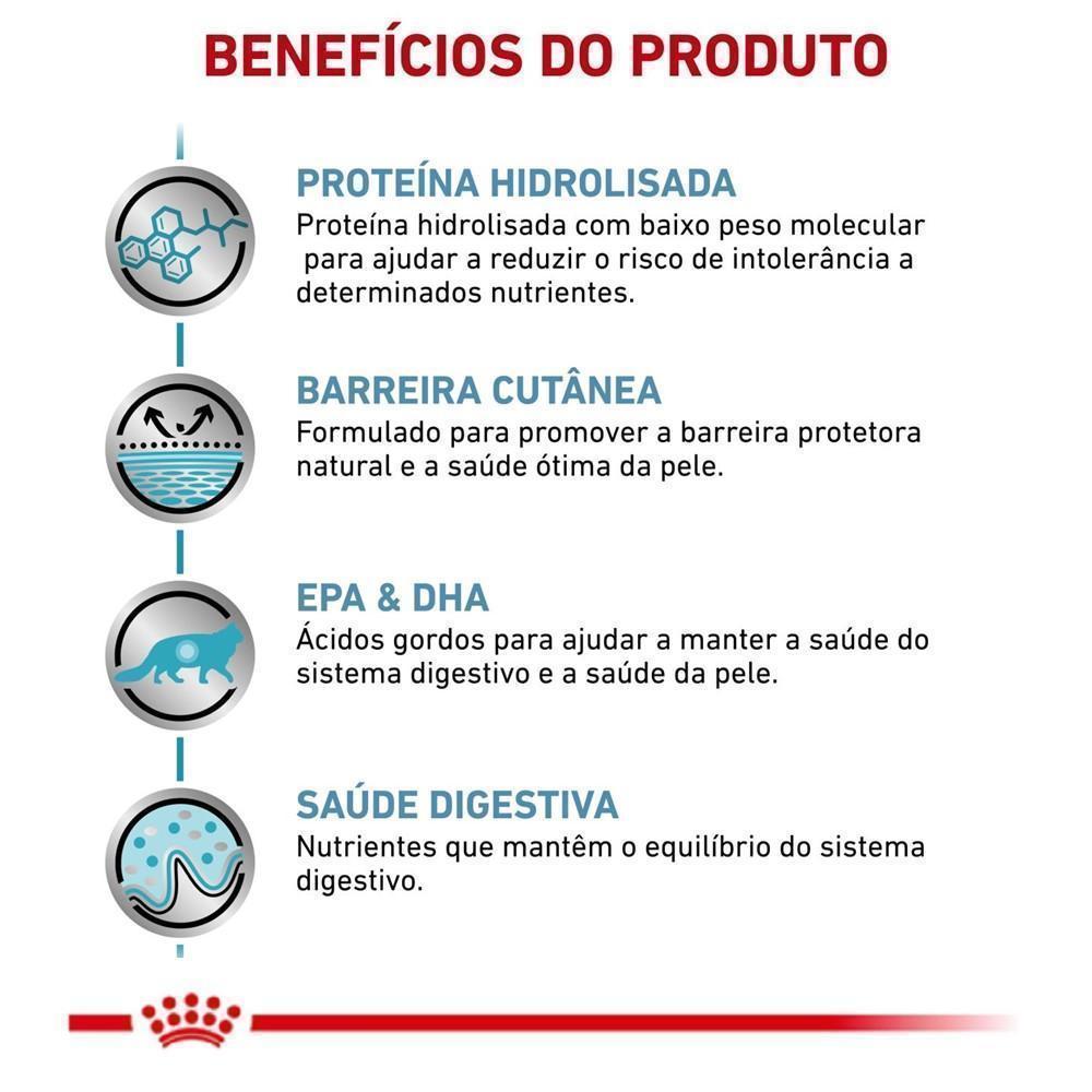 Ração Seca Royal Canin Veterinary Diet Hypoallergenic para Gatos com Sensibilidades Alimentares - 4 Kg