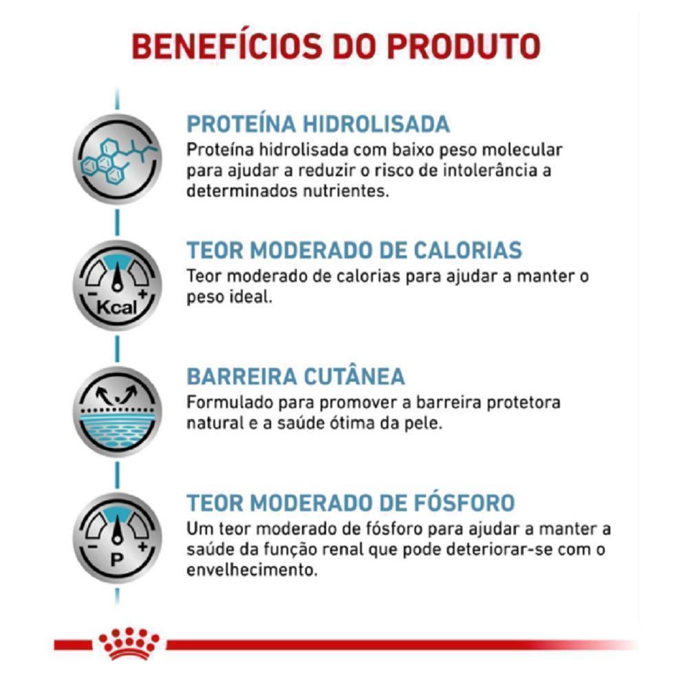 Ração Seca Royal Canin Veterinary Diet Hypoallergenic Moderate Calorie para Cães Adultos com Sensibilidades Alimentares - 2 Kg