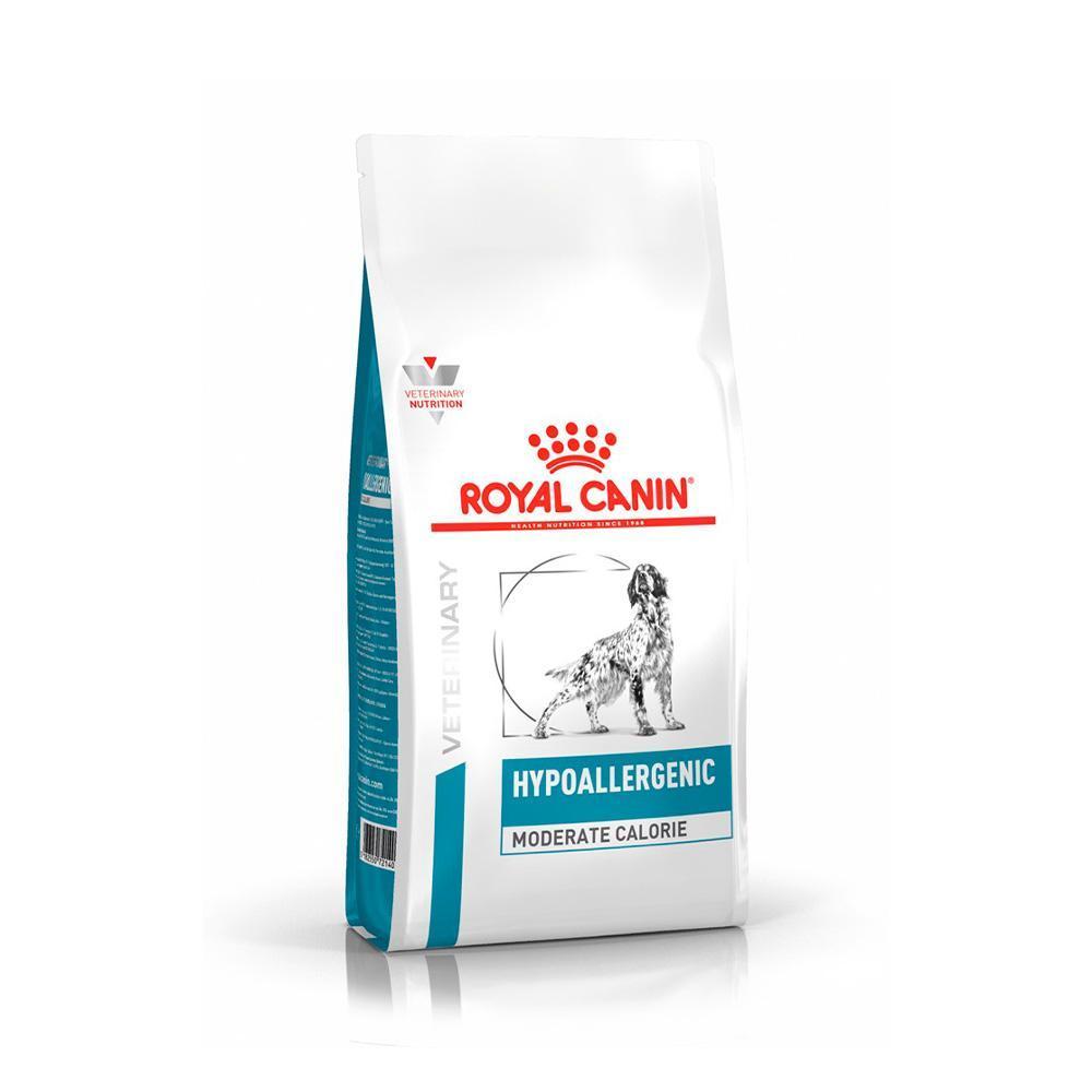 Ração Seca Royal Canin Veterinary Diet Hypoallergenic Moderate Calorie para Cães Adultos com Sensibilidades Alimentares - 10,1 Kg