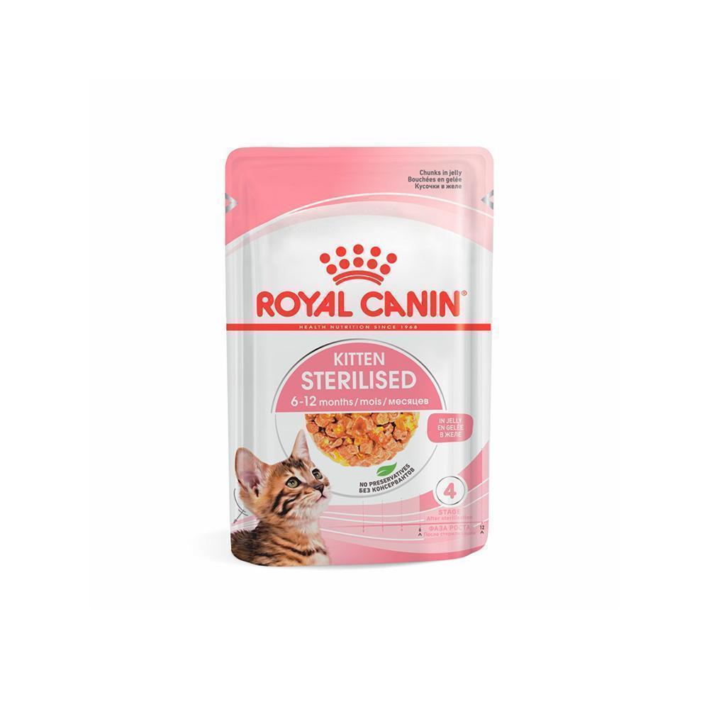 Ração Úmida Royal Canin Sachê Jelly para Gatos Filhotes Castrados de até 12 meses - 85 g