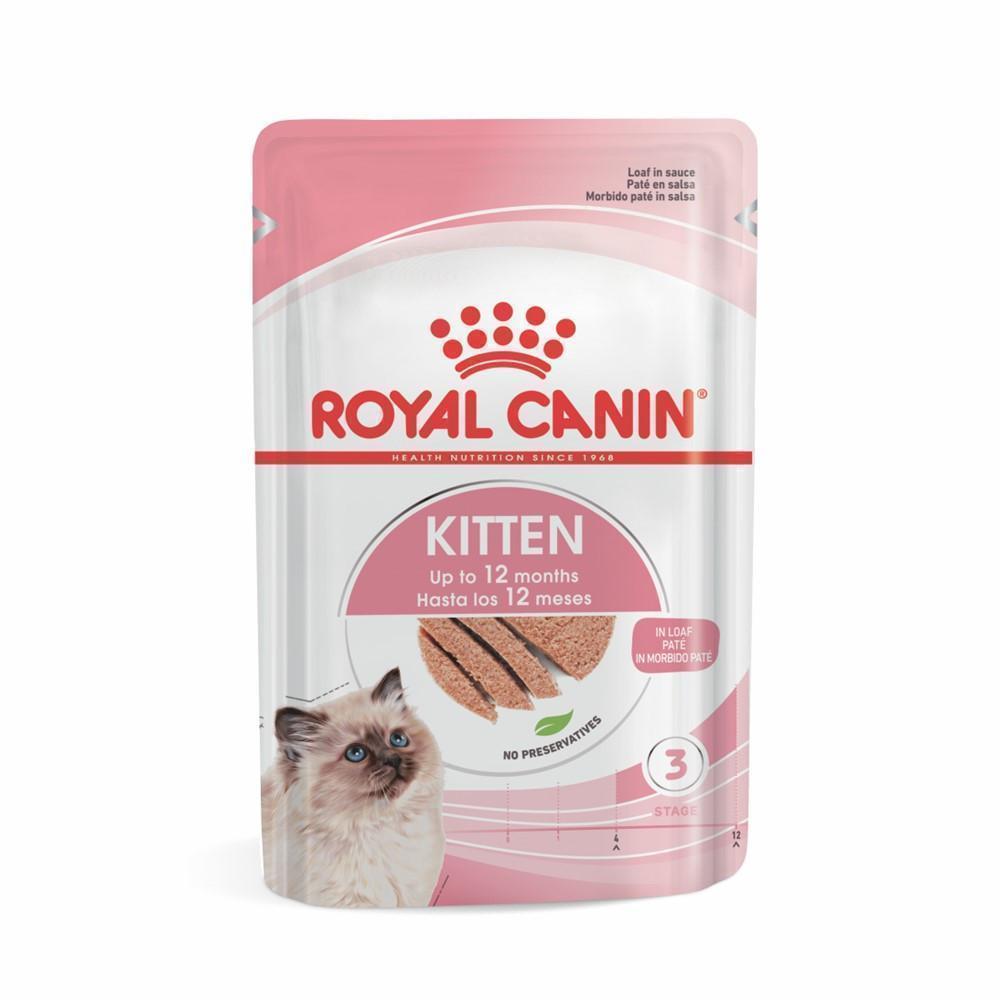 Ração Úmida Royal Canin Sachê Patê Filhotes Kitten para Gatos Filhotes de até 12 meses - 85 g