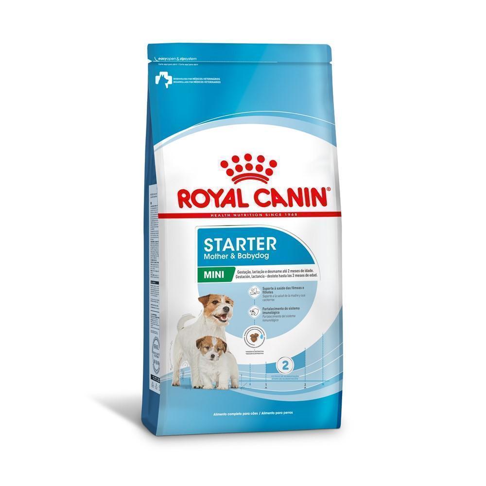 Ração Seca Royal Canin Starter Mother & Babydog Mini para Fêmeas gestantes/lactantes e Filhotes de 1 a 2 Meses de Idade - 1 Kg