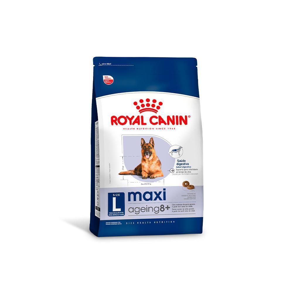 Ração Seca Royal Canin Maxi Ageing 8+ para Cães Idosos de Porte Grande com 8 Anos ou mais - 12 KG