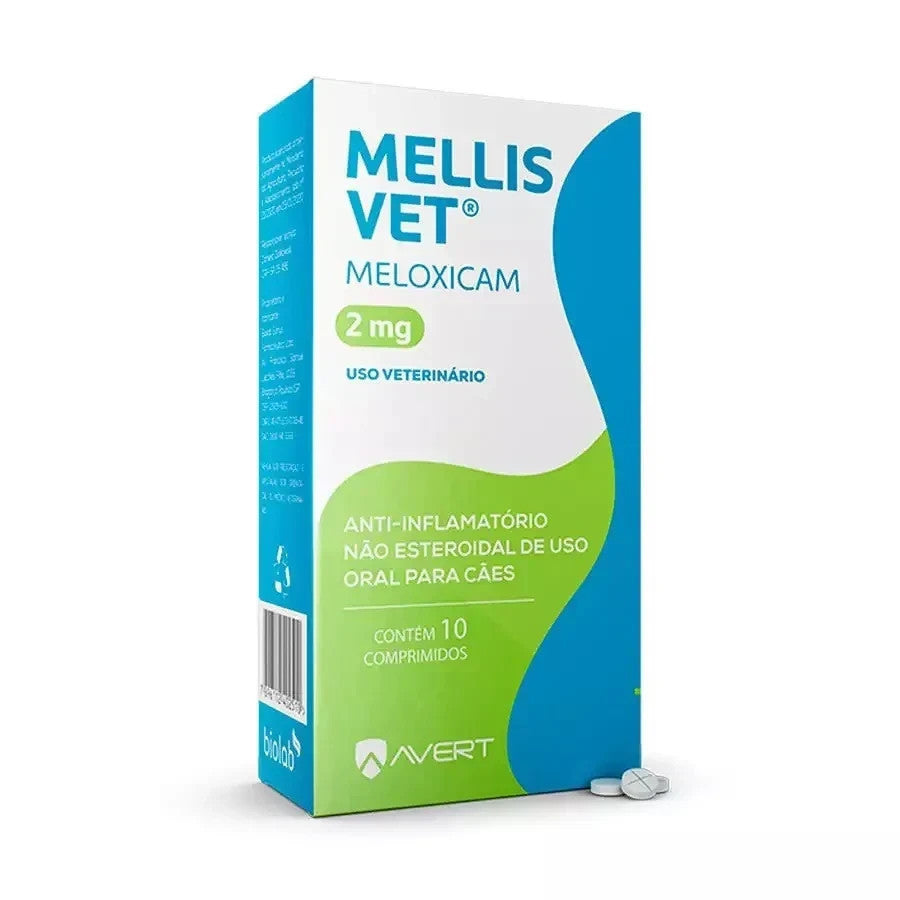 Anti-inflamatório Avert Mellis Vet para Cães 0.5 mg - 10 comprimidos
