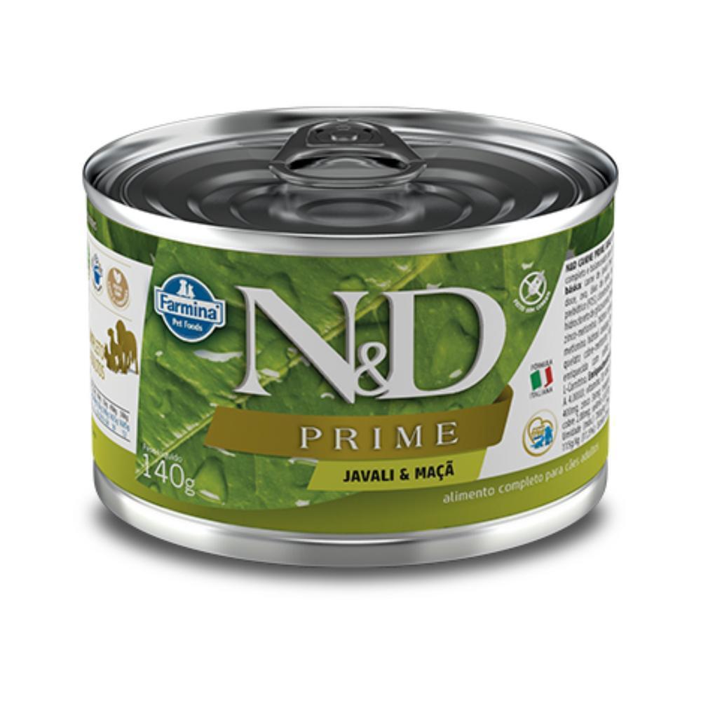 N&D Prime para Cães Adultos de Todas as Raças Sabor Javali e Maçã 140g