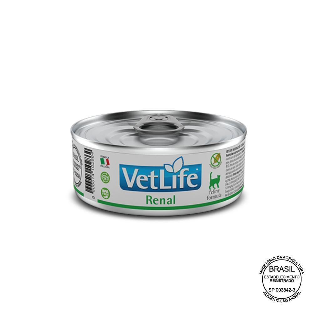 Vet Life Renal para Gatos Adultos de Todas as Raças 85g