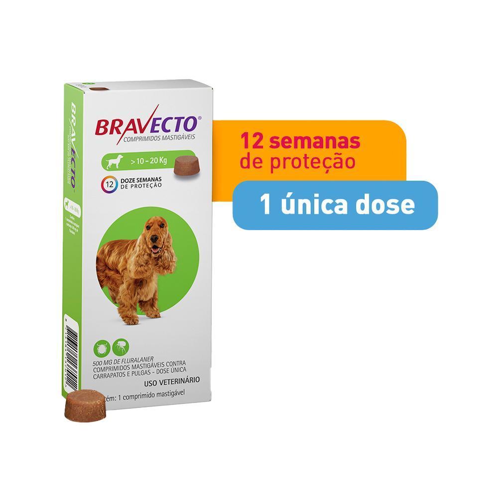 Antipulgas Bravecto 10-20kg - 1 Comprimido