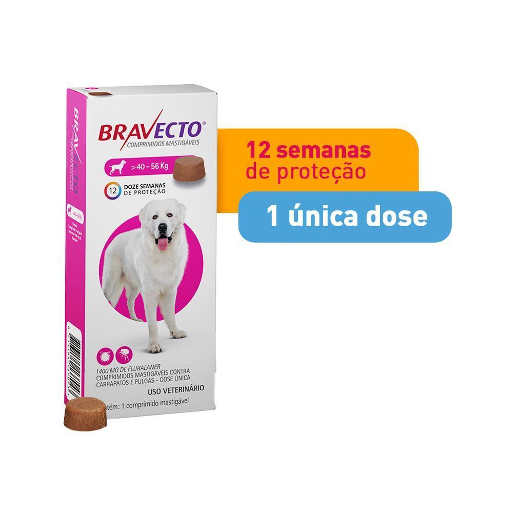 Antipulgas Bravecto 40-56kg - 1 Comprimido