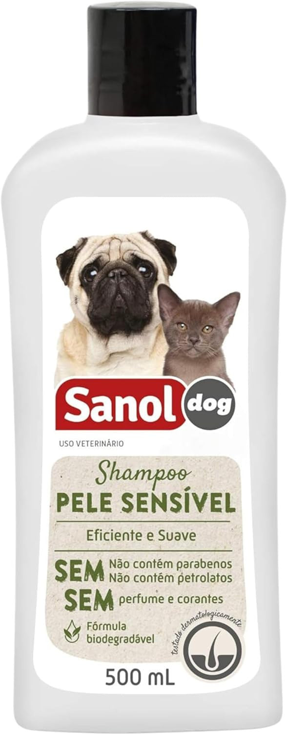 Shampoo para Cães Sanol Dog Pele Sensível Embalagem 500Ml