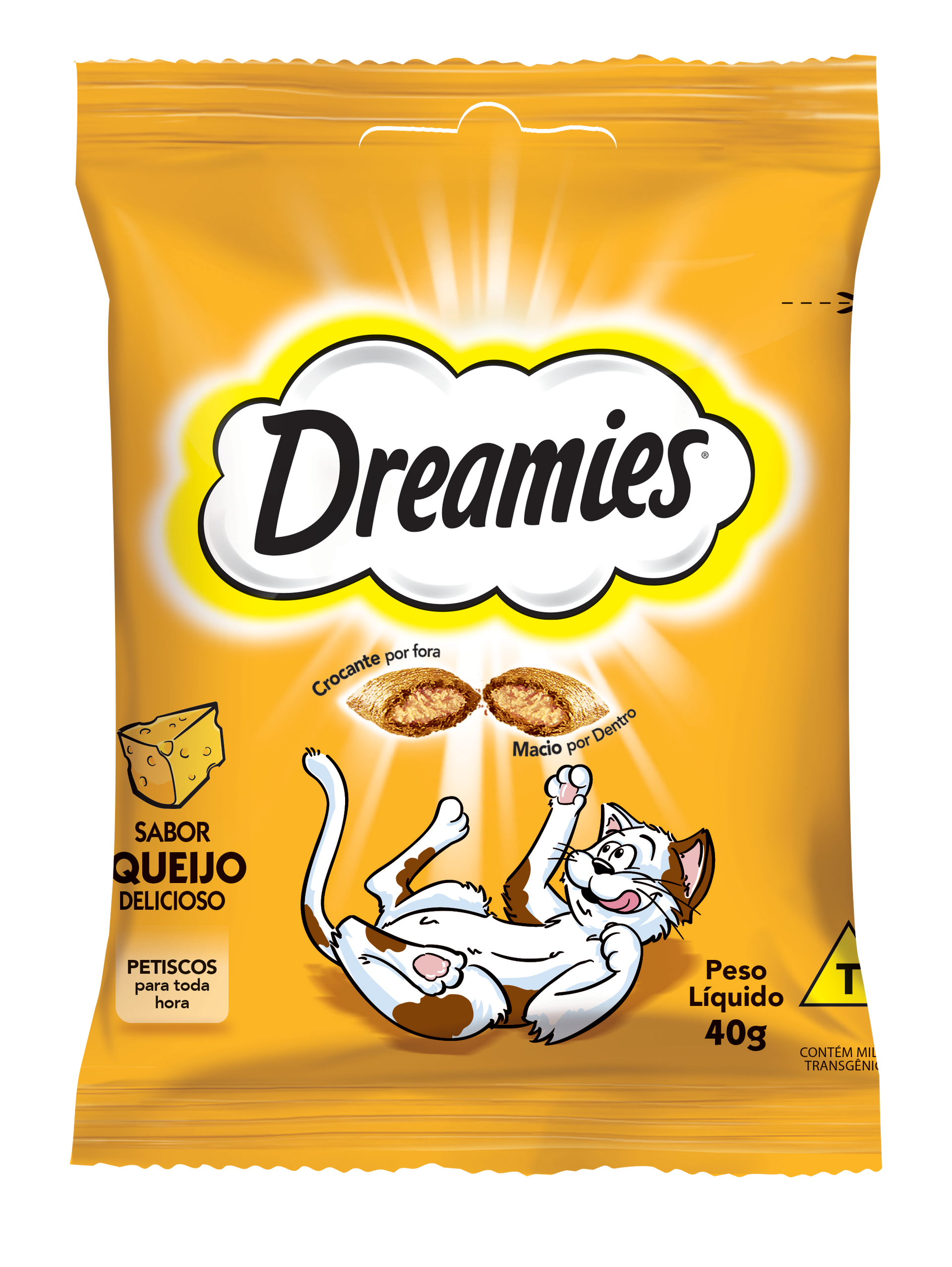 Petisco Dreamies Frango Para Gatos Adultos 40 g 8un
