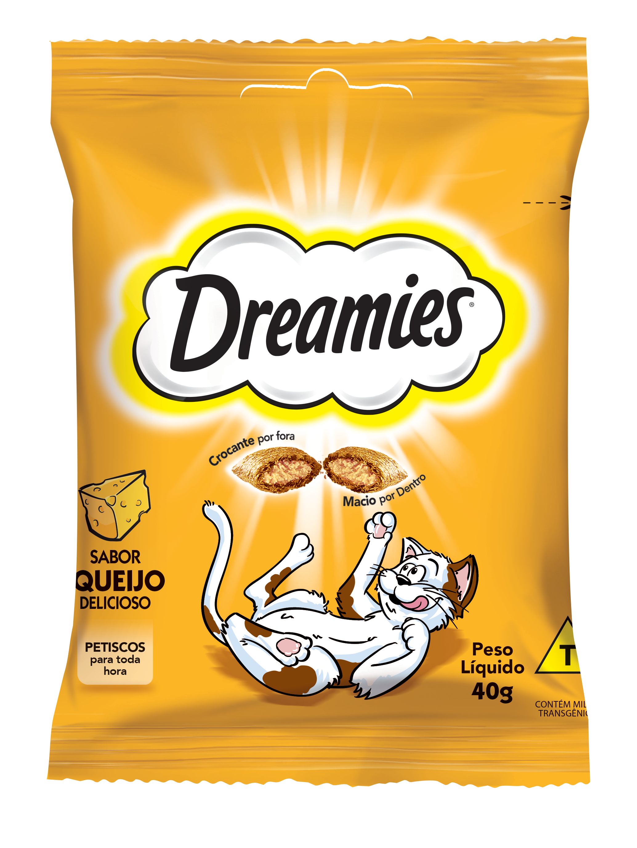 Petisco Dreamies Frango Para Gatos Adultos 40 g 8un