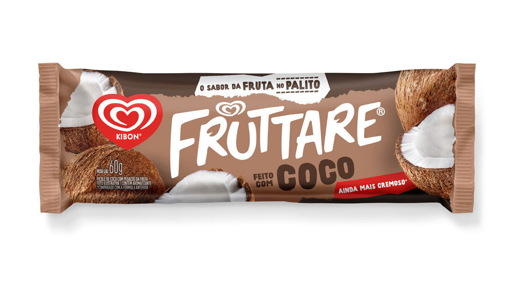 Picolé Kibon Fruttare Coco 60g