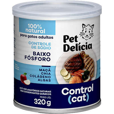 Ração Úmida Pet Delícia Control Cat Baixo Fósforo - 320 g