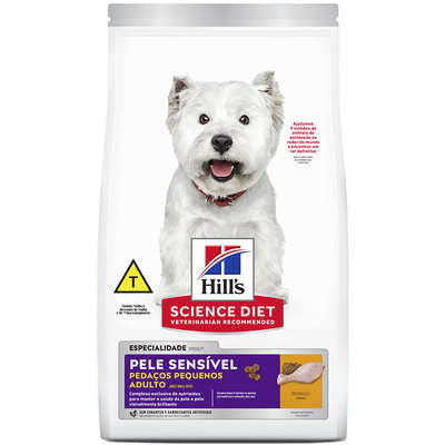 Ração para Cães Adultos de Pele Sensível Science Diet Pedaços Pequenos Hill's 2,4Kg