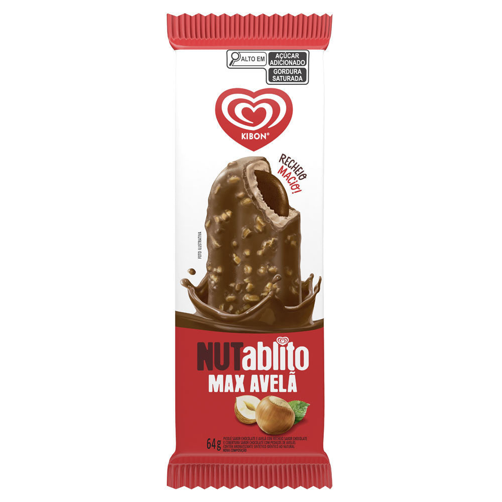 Picolé Kibon NuTablito 64g