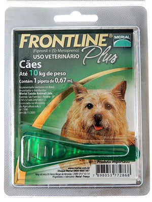 Antipulgas e Carrapatos Plus para Cães de 1 a 10kg Frontline 0,67ml