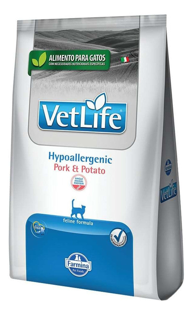 VET LIFE FELINE HYPOALLERGENIC PORK E POTATO 2KG