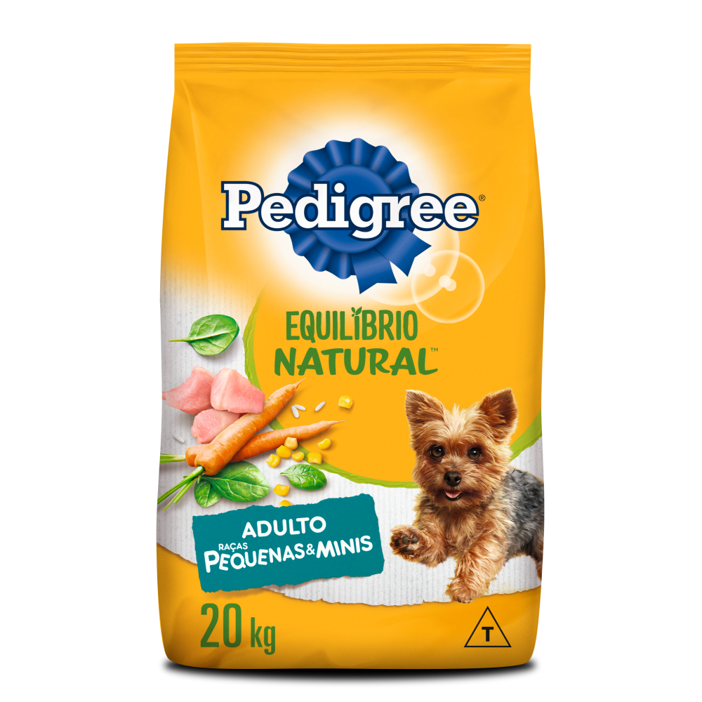 Ração Pedigree Equilíbrio Natural para Cães Adultos de Raças Pequenas e Minis 20 kg